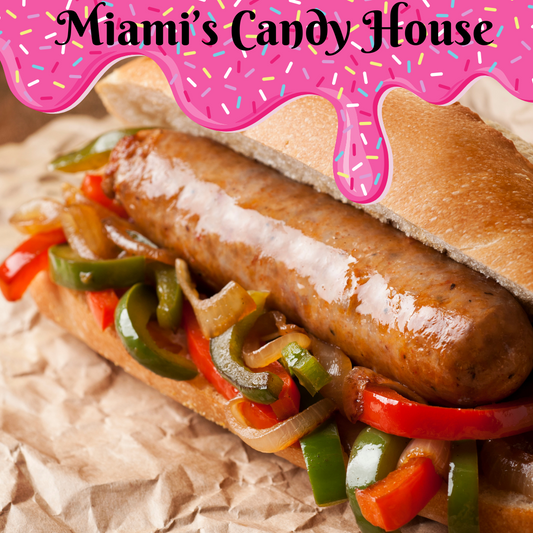Bacon Wrapped Sausage Sandwich